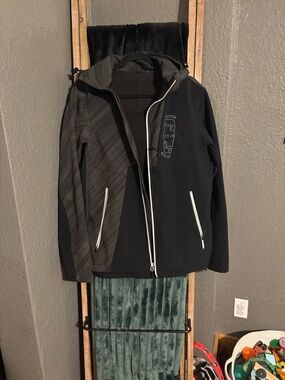 Men's Black & Charcoal Hooded Softshell 509 Jacket